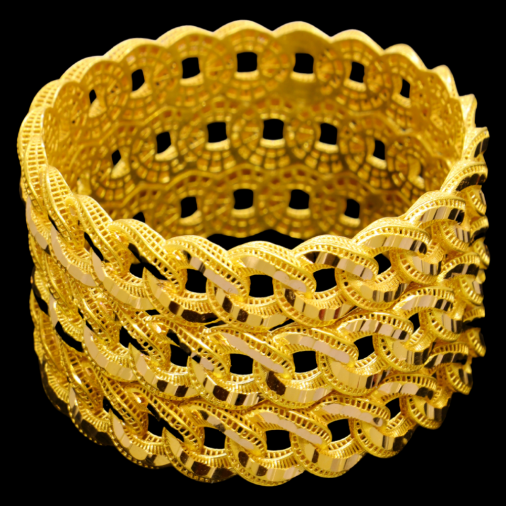 21K Gold Bangle Set (S)